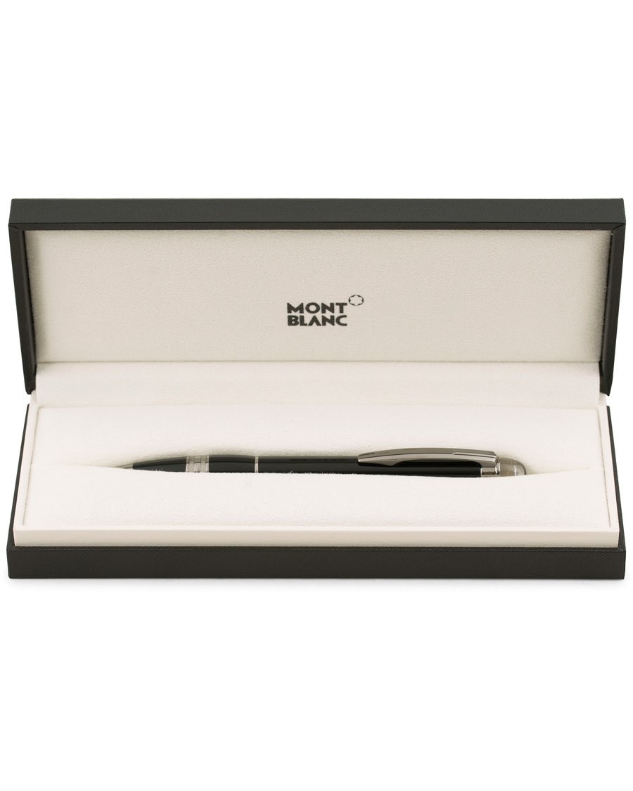 Herren | Montblanc StarWalker Midnight Ballpoint Pen Black Resin Platinum Line | Montblanc | StarWalker Midnight Ballpoint Pen Black Resin Platinum Line