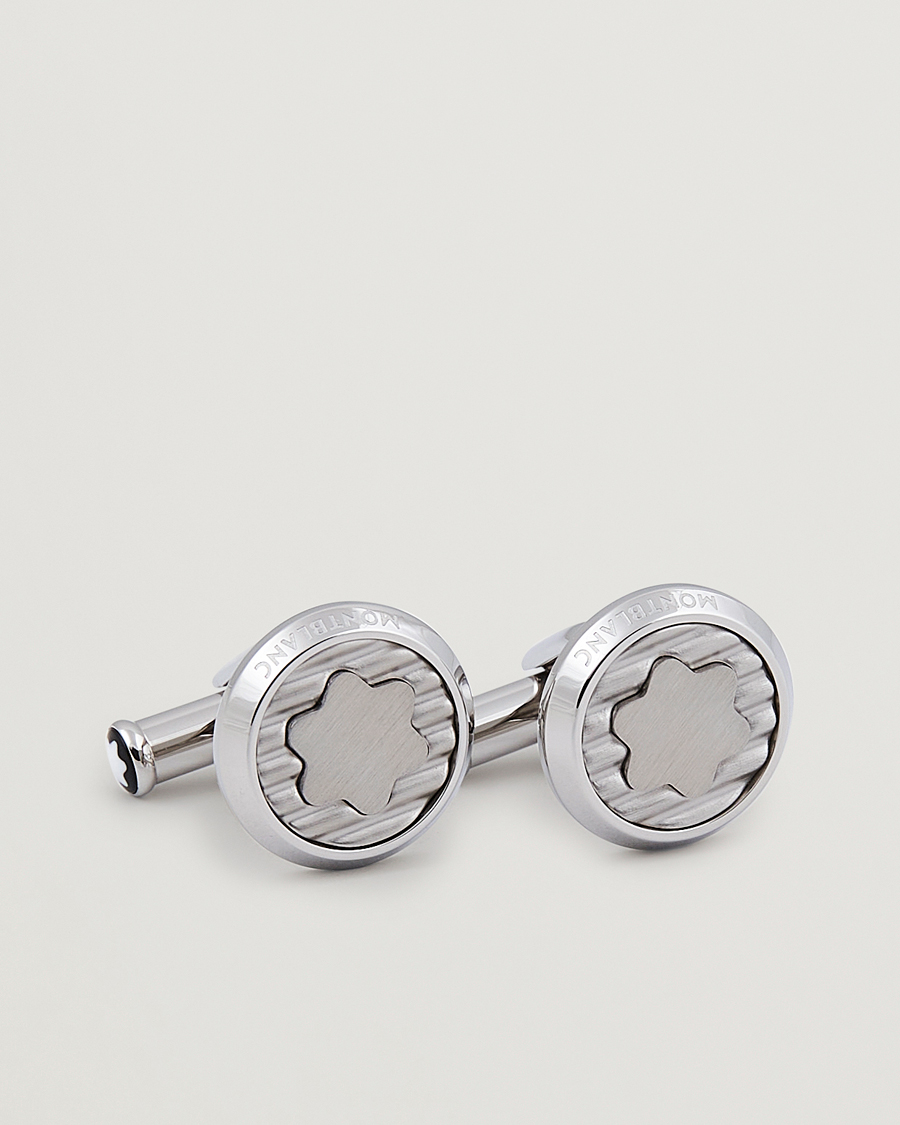 Herren | Montblanc Steel Cufflinks Corrugated Emblem | Montblanc | Steel Cufflinks Corrugated Emblem