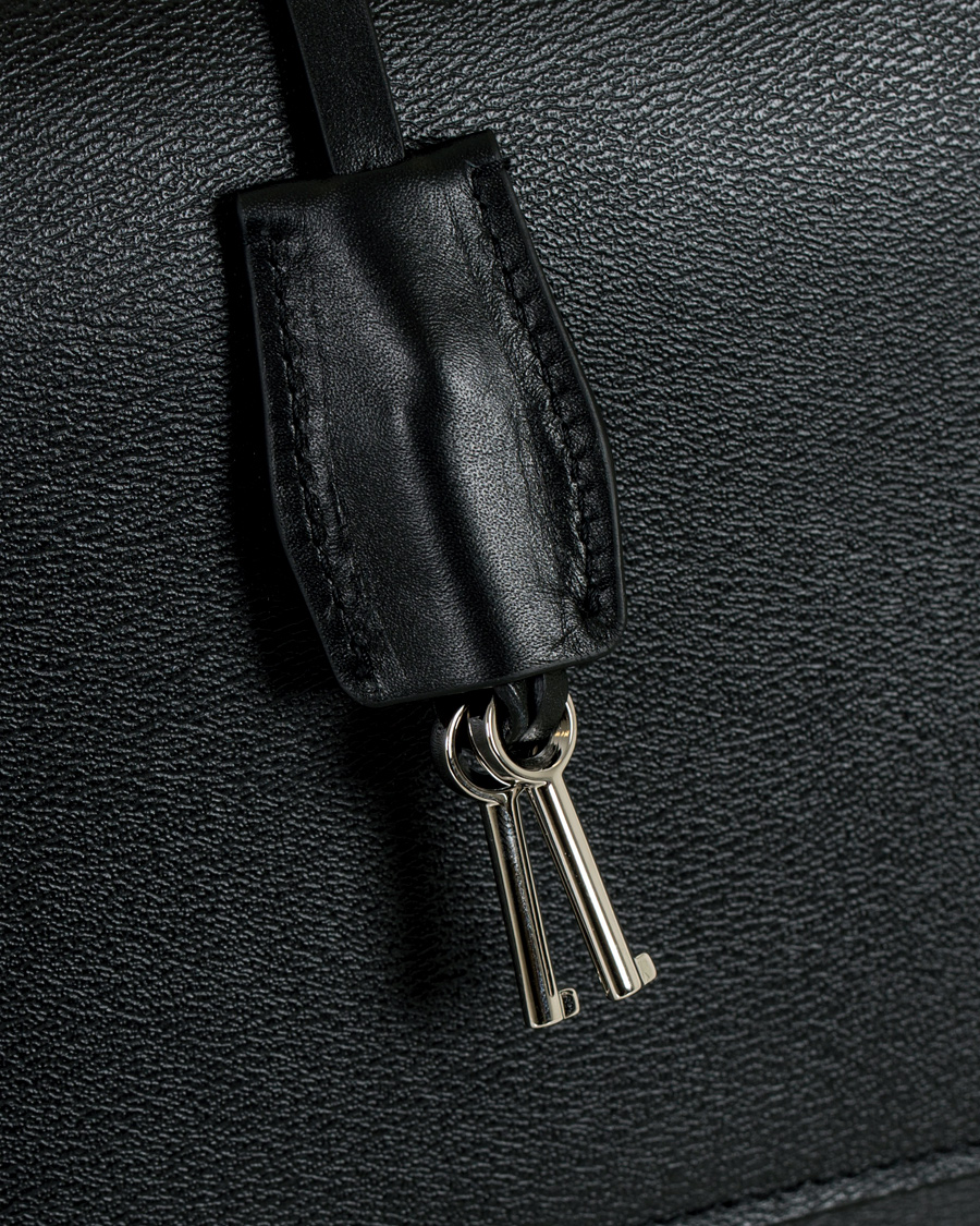 Herren | Smythson Grosvenor Slim Calf Briefcase Black | Smythson | Grosvenor Slim Calf Briefcase Black