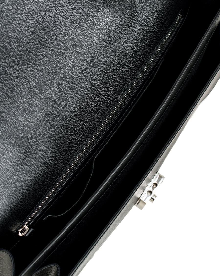 Herren | Smythson Grosvenor Slim Calf Briefcase Black | Smythson | Grosvenor Slim Calf Briefcase Black