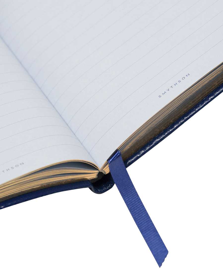 Herren | Smythson Panama Notebook Cobolt
