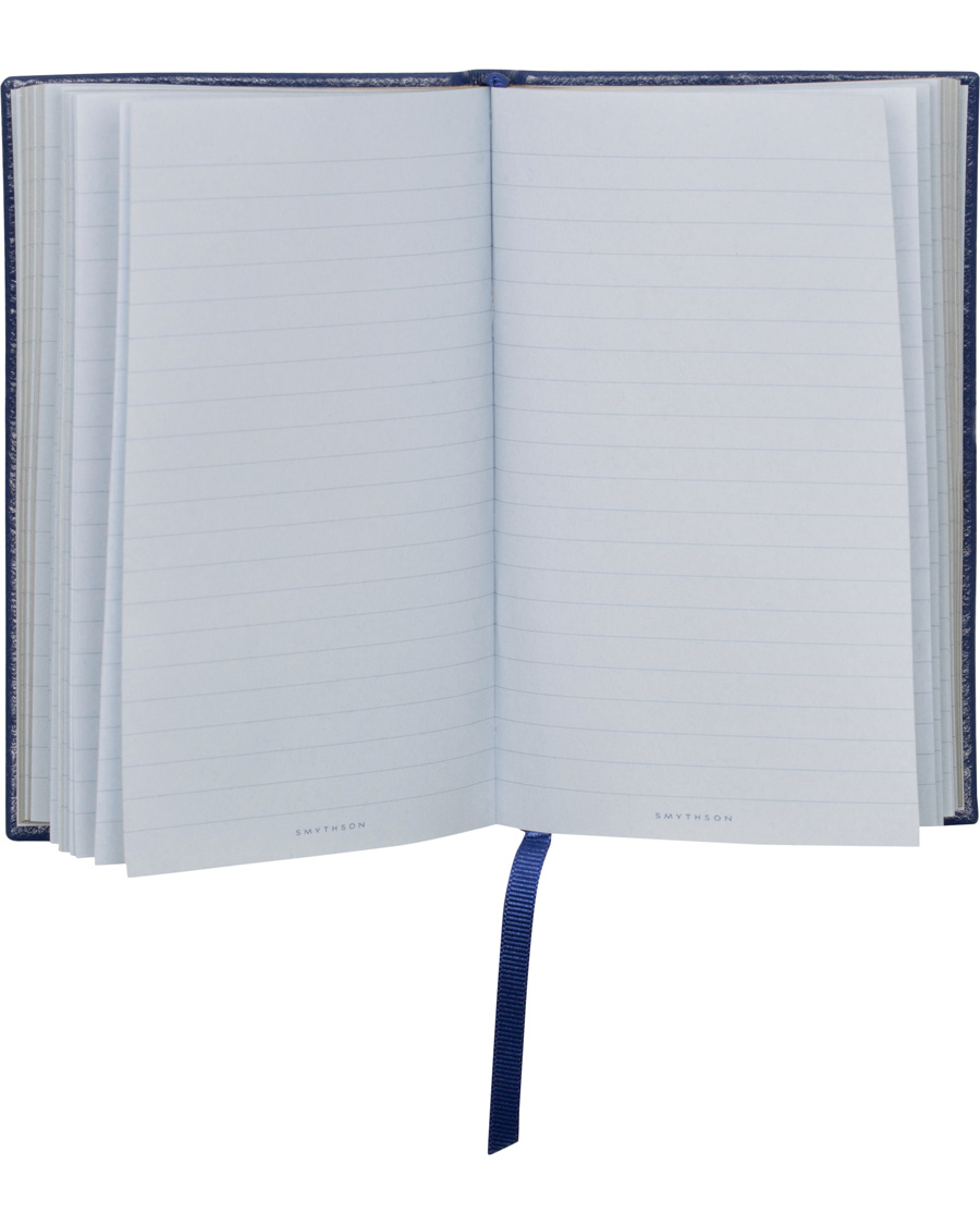 Herren | Smythson Panama Notebook Cobolt
