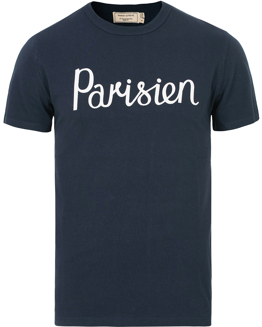 Herren | T-Shirts | Maison Kitsuné | Tee Parisien Navy