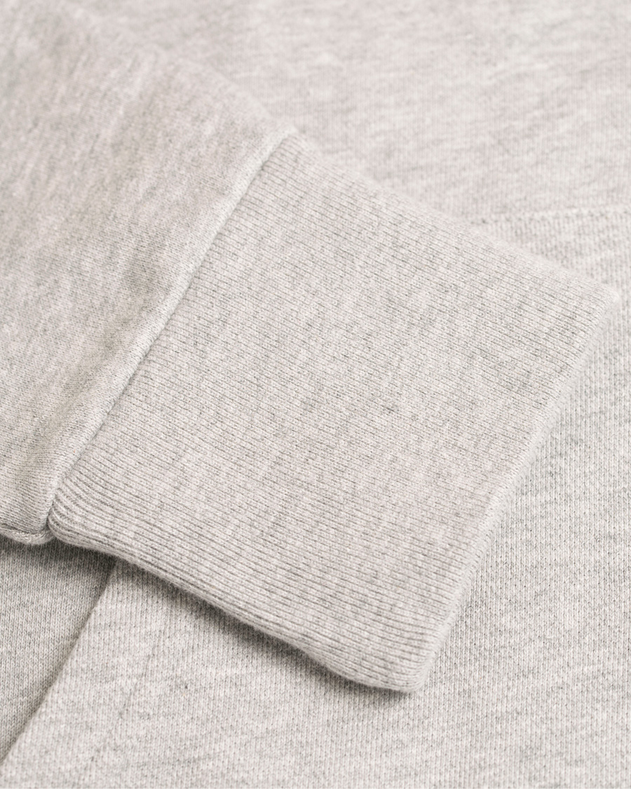 Herren | Pullover | Maison Kitsuné | Zip Hoodie Tricolor Fox Patch Grey Melange