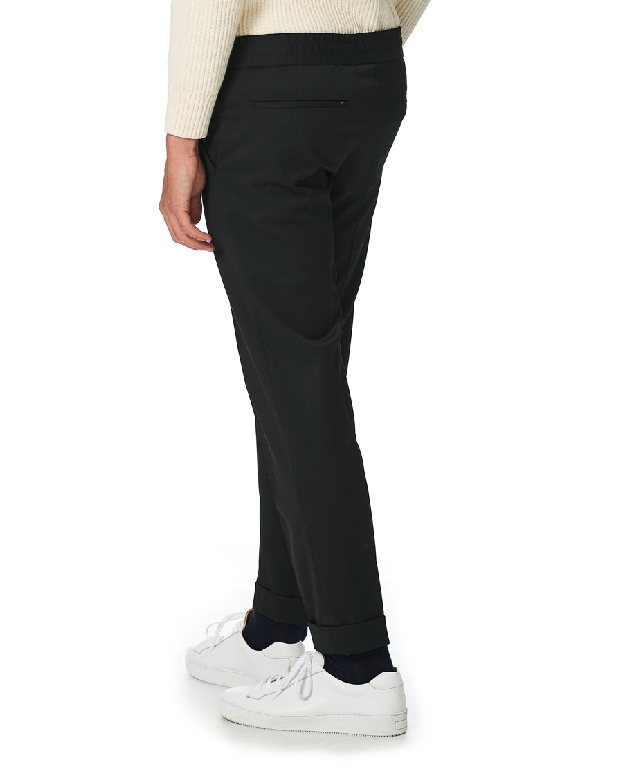Herren | Hosen | Filippa K | Terry Gabardine Cropped Turn Up Trousers Black