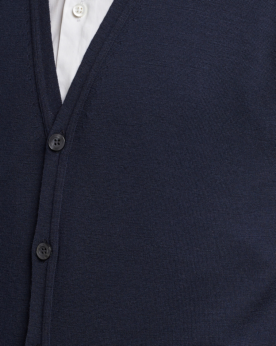 Herren | Pullover | John Smedley | Huntswood Slim Fit Waistcoat Midnight