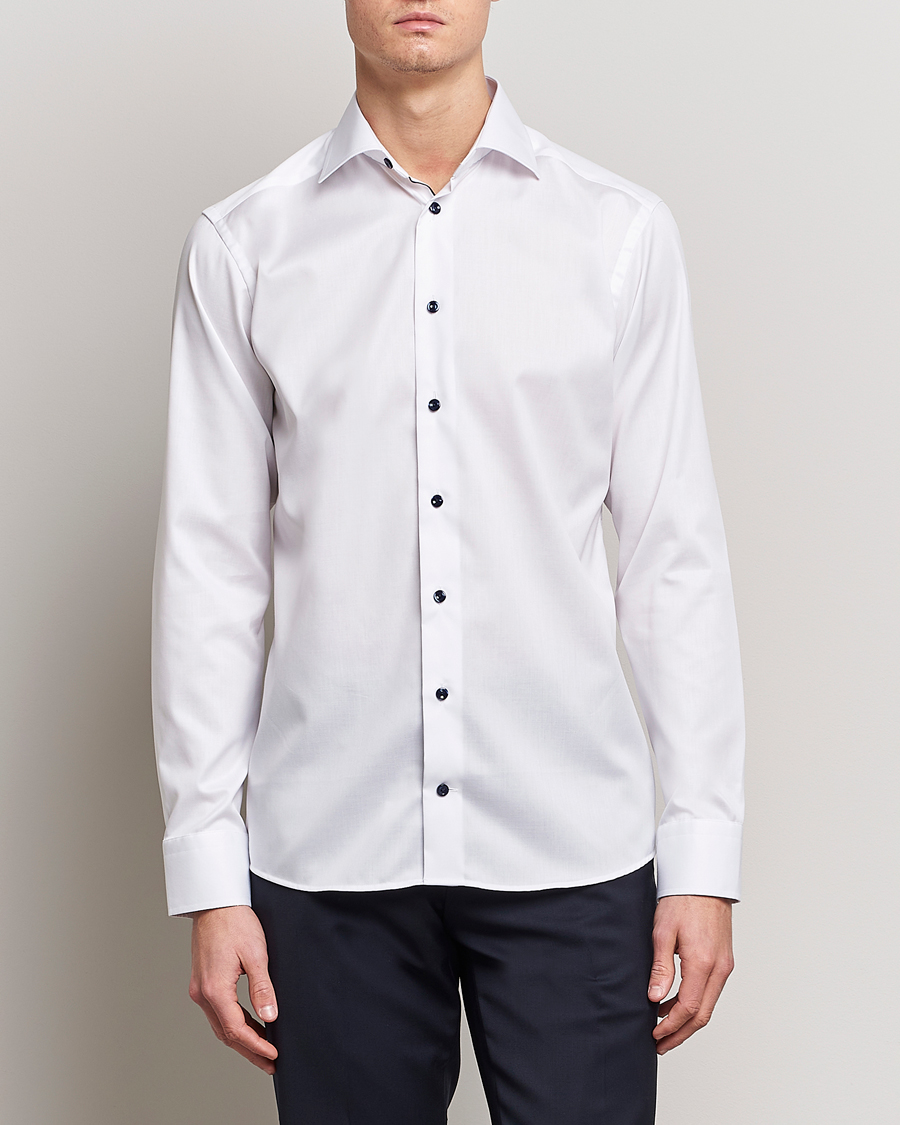 Herren | Business & Beyond | Eton | Slim Fit Signature Twill Shirt White