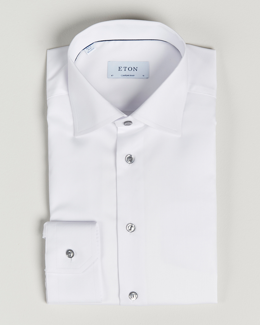 Herren |  | Eton | Contemporary Fit Signature Twill Shirt White