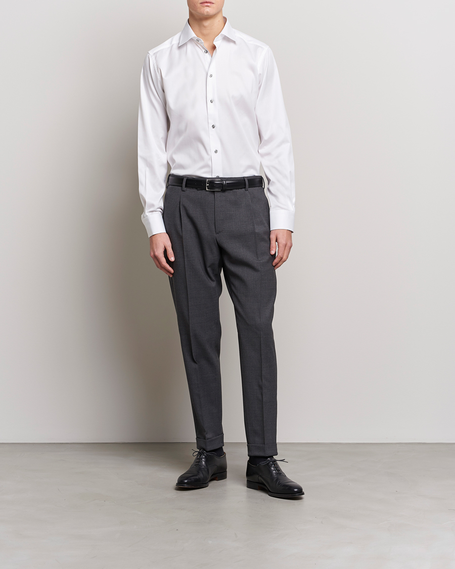 Herren | Eton | Eton | Contemporary Fit Signature Twill Shirt White
