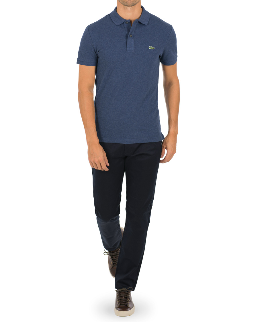 Herren | Poloshirts | Lacoste | Slim Fit Polo Piké Anchor Chine