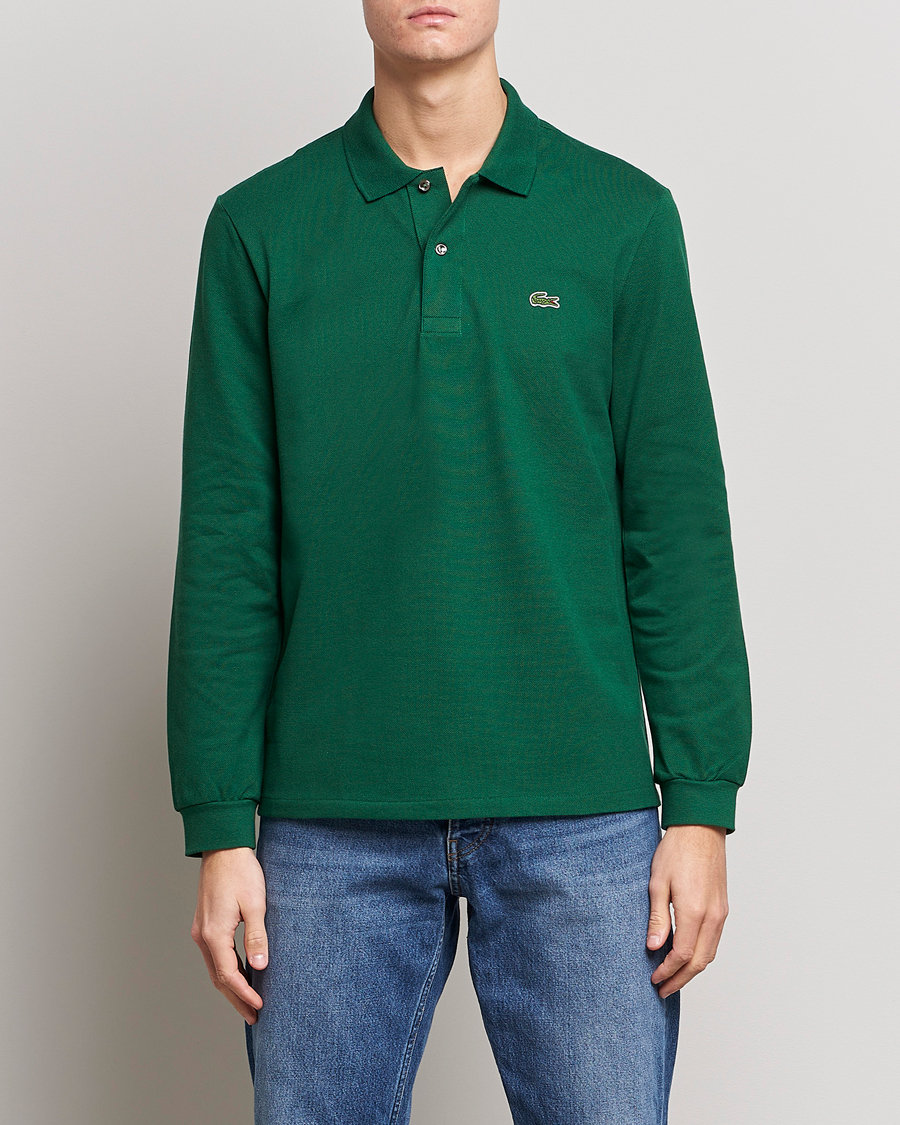 Herren | Poloshirts | Lacoste | Original Long Sleeve Polo Piké Green