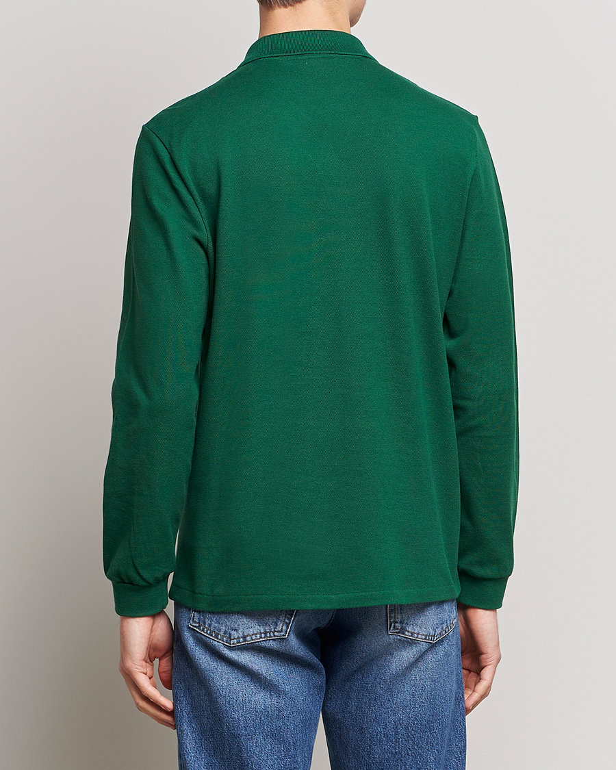 Herren | Poloshirts | Lacoste | Original Long Sleeve Polo Piké Green