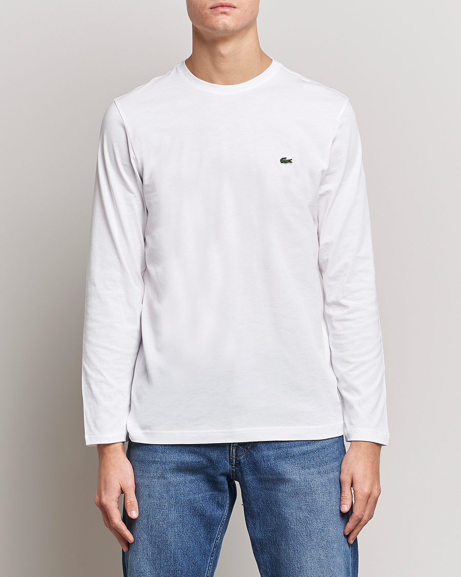 Herren | Kleidung | Lacoste | Long Sleeve Crew Neck T-Shirt White