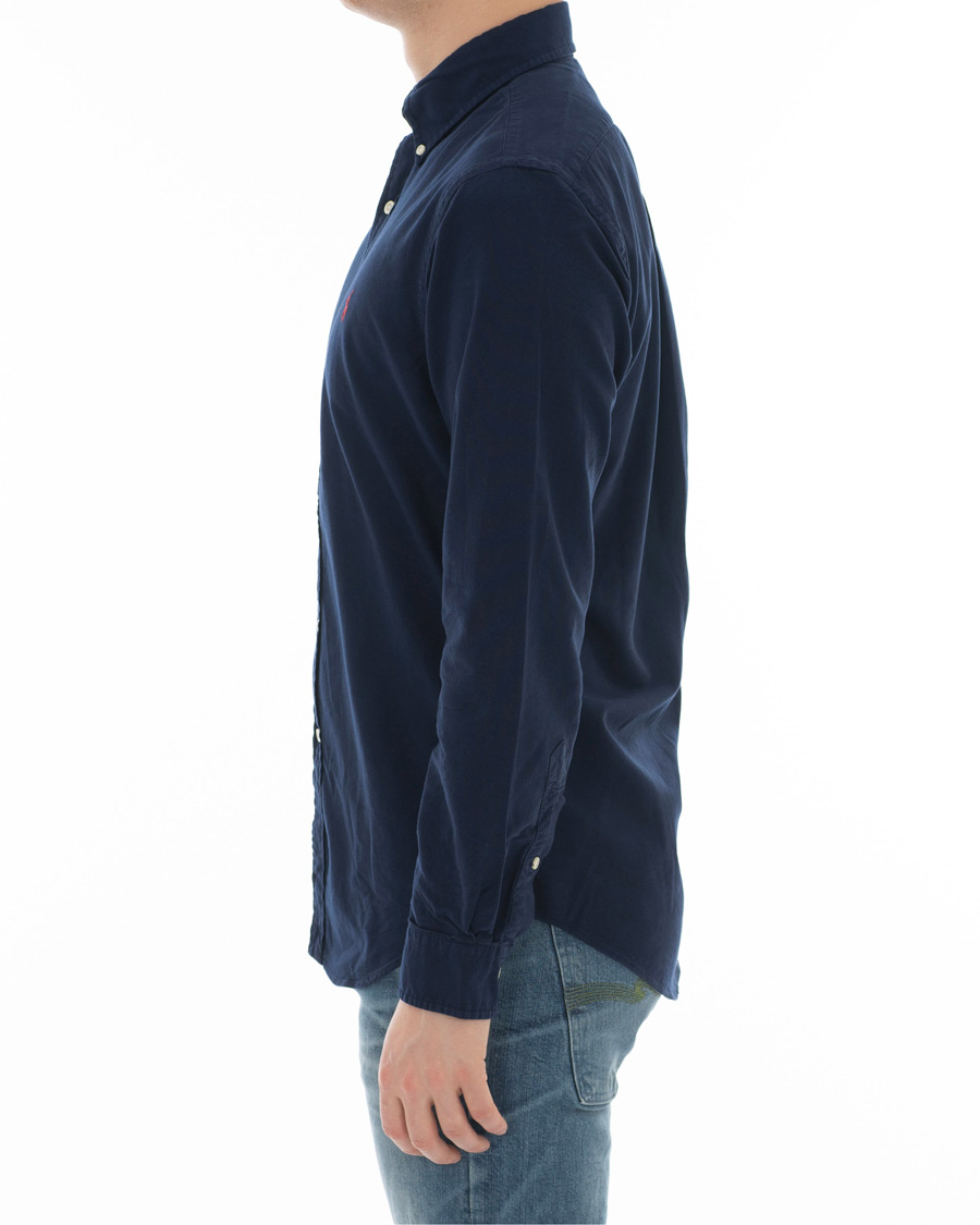 Herren | Hemden | Polo Ralph Lauren | Slim Fit Garment Dyed Oxford Shirt Windsor Navy