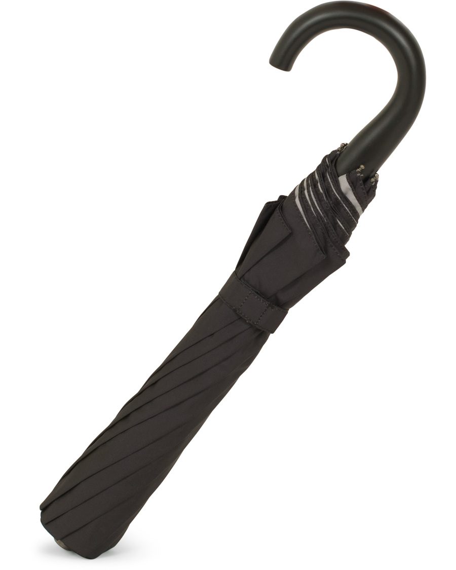 Herren | Fox Umbrellas Telescopic Umbrella Black/Contrast Grey | Fox Umbrellas | Telescopic Umbrella Black/Contrast Grey