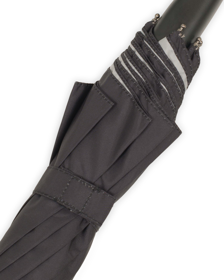 Herren | Fox Umbrellas Telescopic Umbrella Black/Contrast Grey | Fox Umbrellas | Telescopic Umbrella Black/Contrast Grey