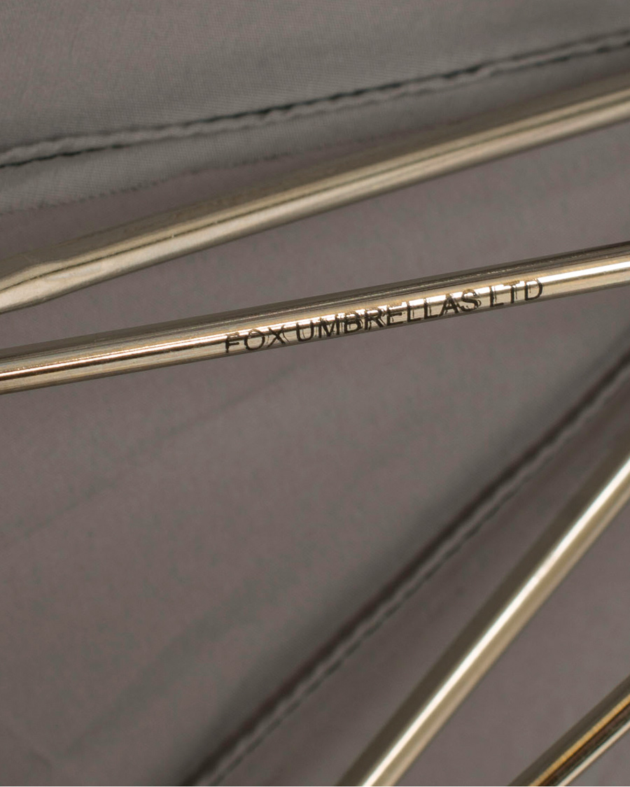 Herren | Fox Umbrellas Telescopic Umbrella Black/Contrast Grey | Fox Umbrellas | Telescopic Umbrella Black/Contrast Grey