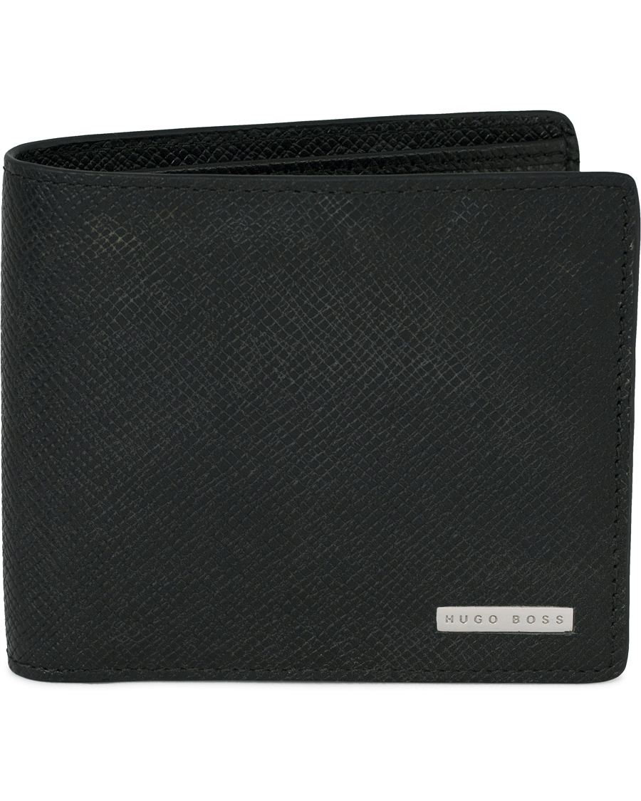 Herren | BOSS Signature Leather Wallet Black | BOSS BLACK | BOSS Signature Leather Wallet Black