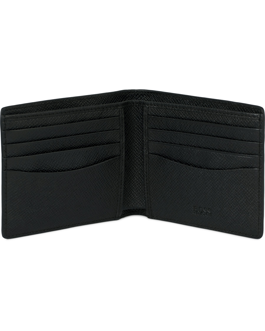 Herren | BOSS Signature Leather Wallet Black | BOSS BLACK | BOSS Signature Leather Wallet Black
