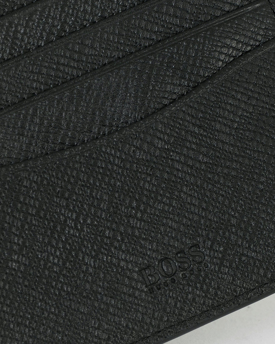 Herren | BOSS Signature Leather Wallet Black | BOSS BLACK | BOSS Signature Leather Wallet Black