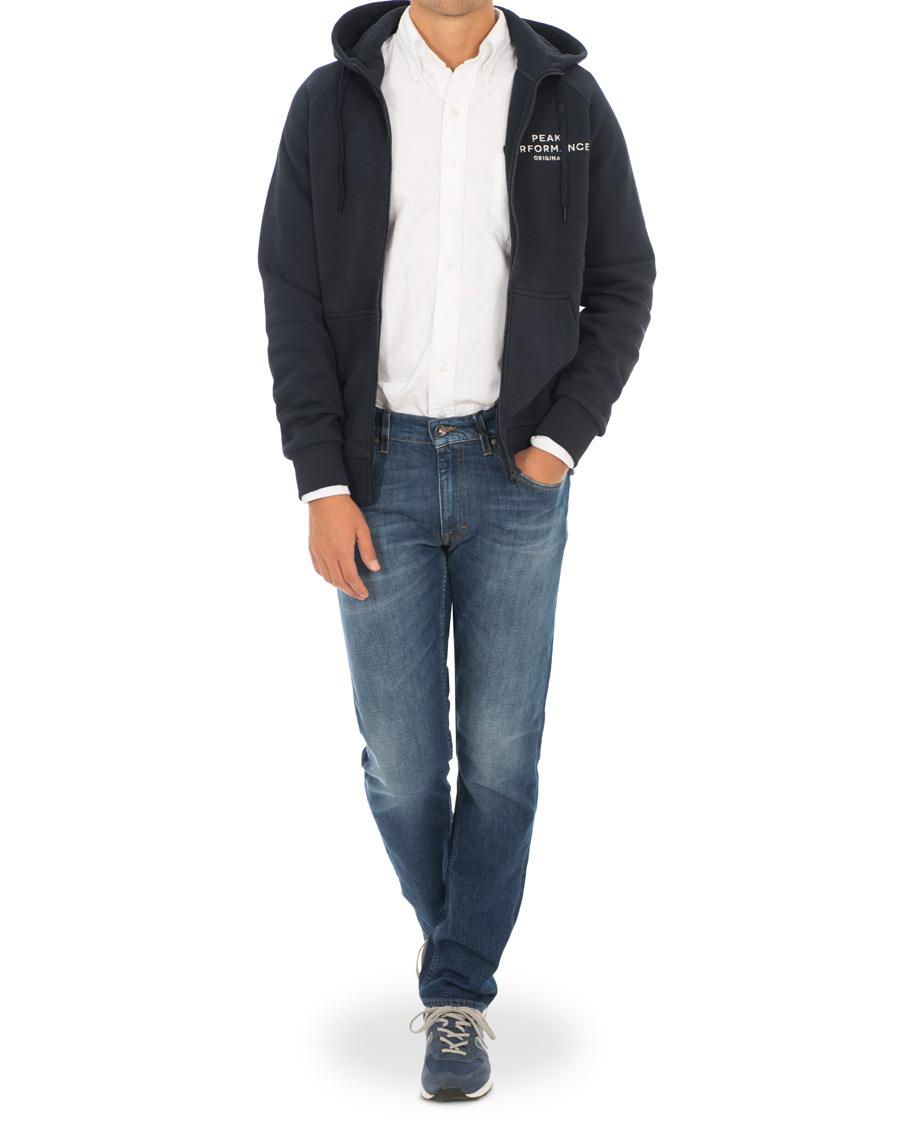 Herren | Pullover | Peak Performance | Original Full Zip Hoodie Navy