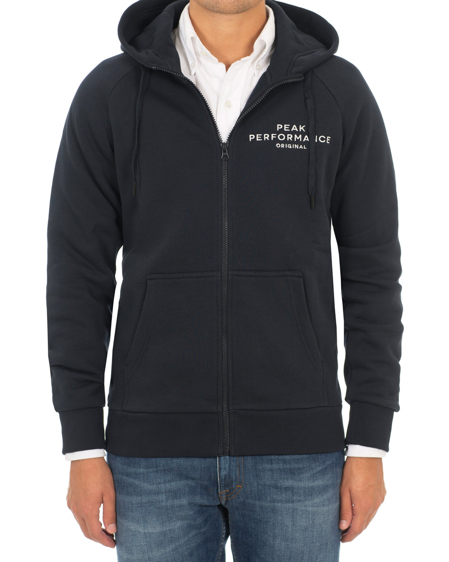 Herren | Pullover | Peak Performance | Original Full Zip Hoodie Navy