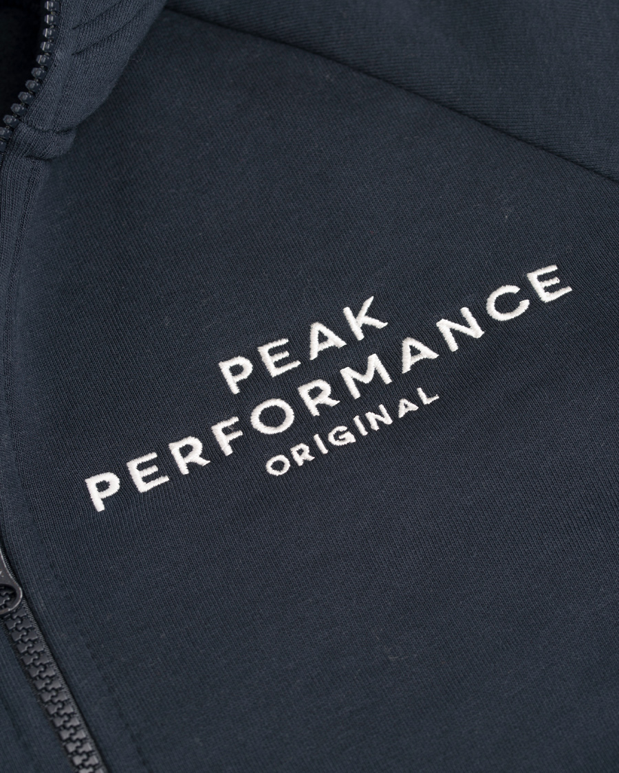 Herren | Pullover | Peak Performance | Original Full Zip Hoodie Navy