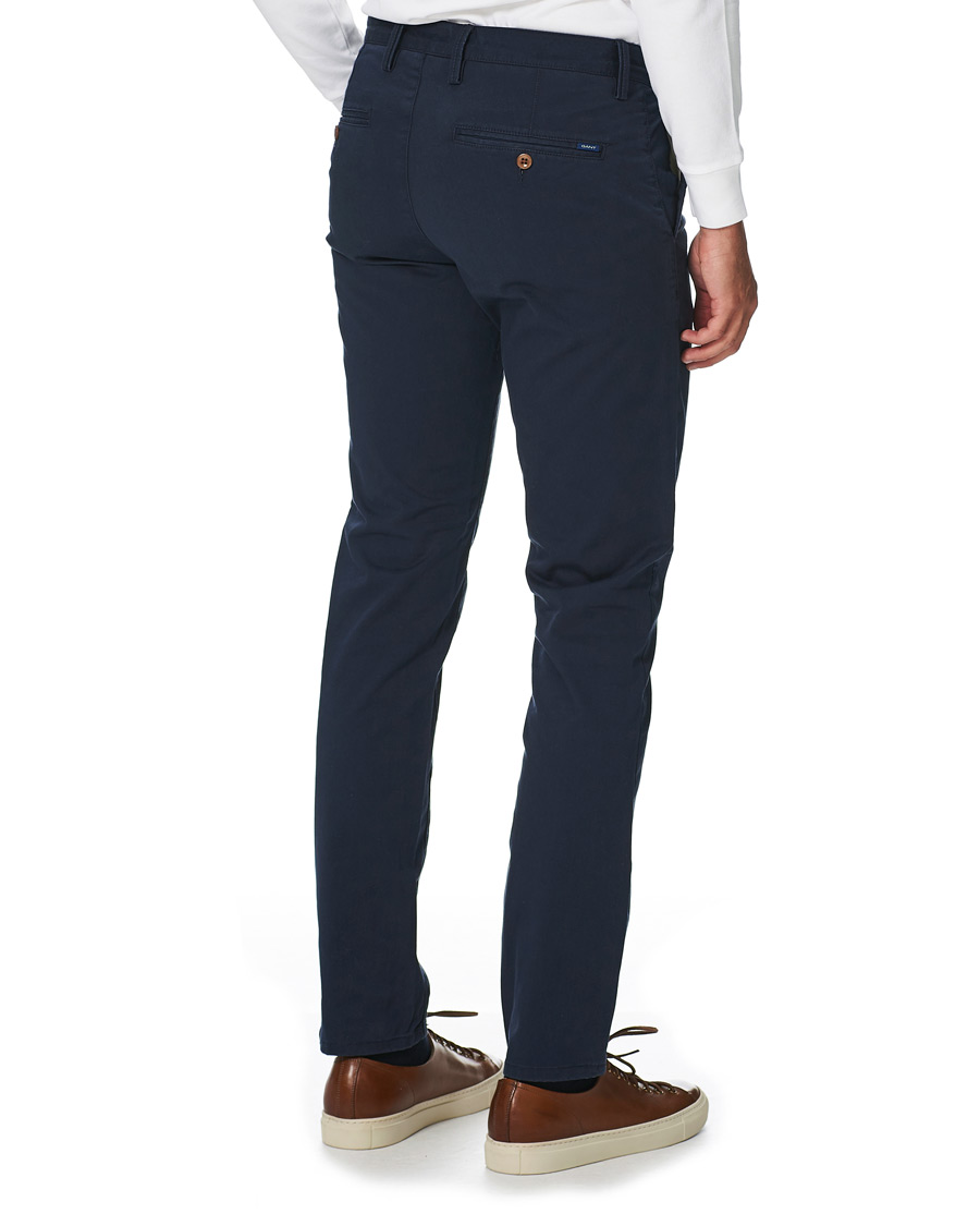 Herren | Hosen | GANT | Slim Twill Chino Marine