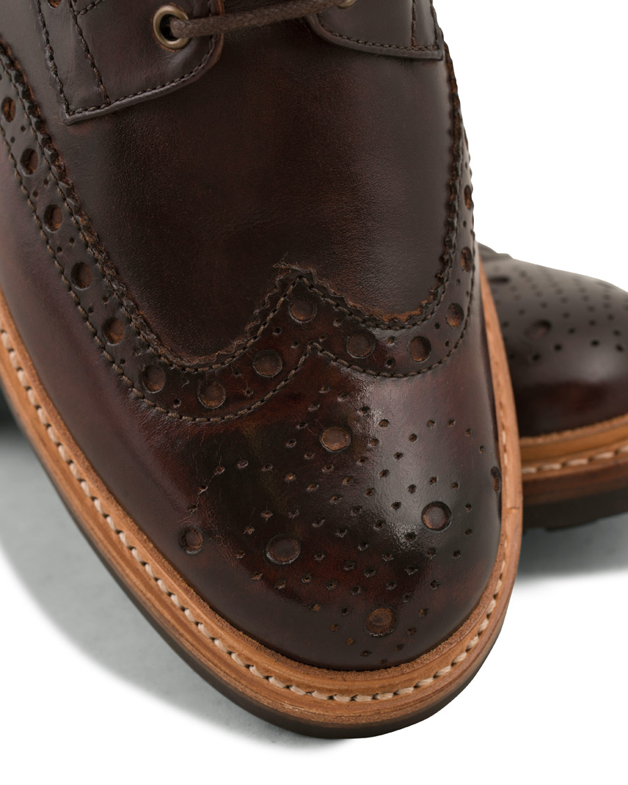 Herren | Grenson Fred Brogue Boot Commando Sole Brown Calf | Grenson | Fred Brogue Boot Commando Sole Brown Calf