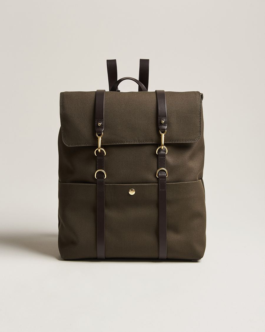 Herren | Mismo M/S Nylon Backpack Army/Dark Brown | Mismo | M/S Nylon Backpack Army/Dark Brown
