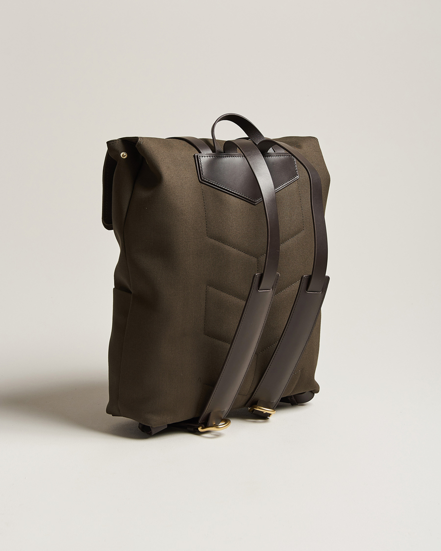 Herren | Mismo M/S Nylon Backpack Army/Dark Brown | Mismo | M/S Nylon Backpack Army/Dark Brown