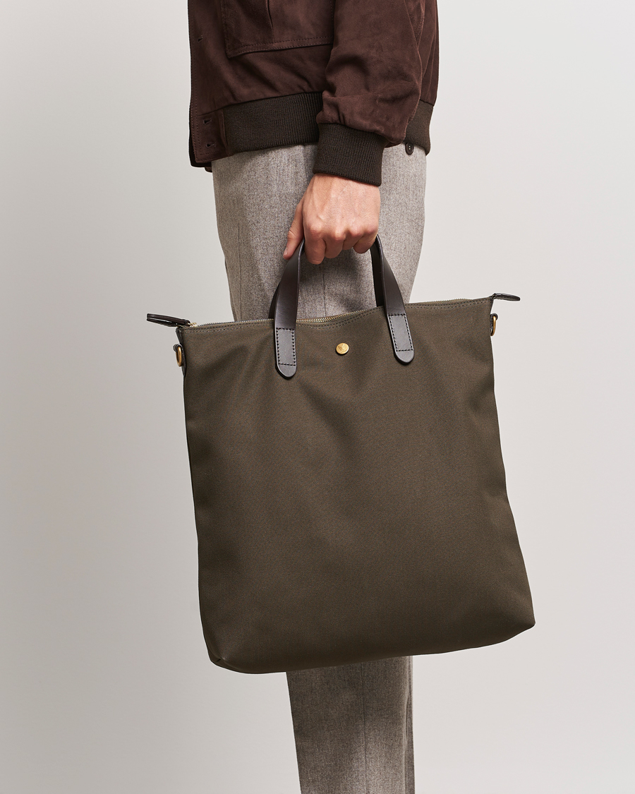 Herren | Kategorie | Mismo | M/S Canvas Shopper Army/Dark Brown