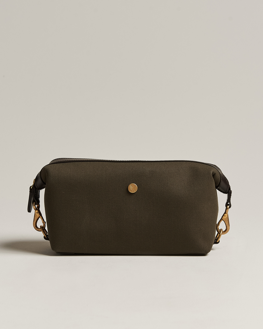 Herren | Taschen | Mismo | M/S Nylon Washbag Army/Dark Brown