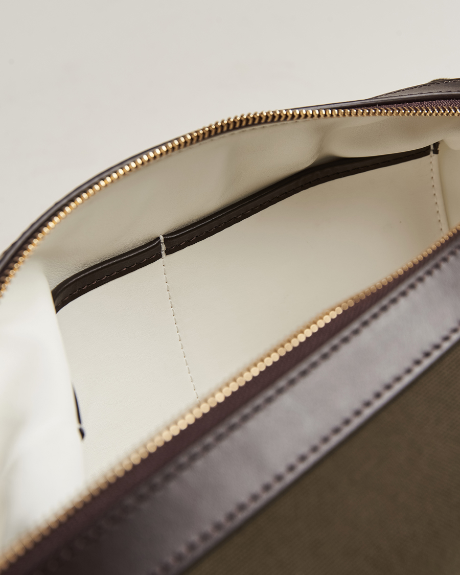 Herren | Taschen | Mismo | M/S Nylon Washbag Army/Dark Brown