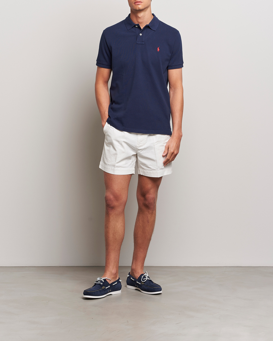 Herren | Poloshirts | Polo Ralph Lauren | Custom Slim Fit Polo Newport Navy