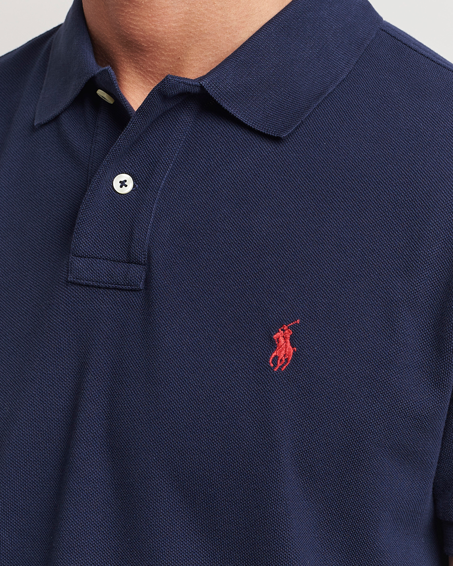 Polo Ralph Lauren – T-Shirt in Navy mit großem Polospieler-Print auf dem  Rücken