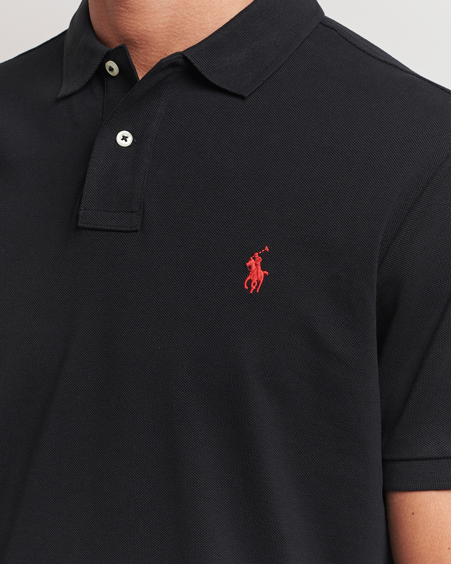 Herren | Poloshirts | Polo Ralph Lauren | Custom Slim Fit Polo Black
