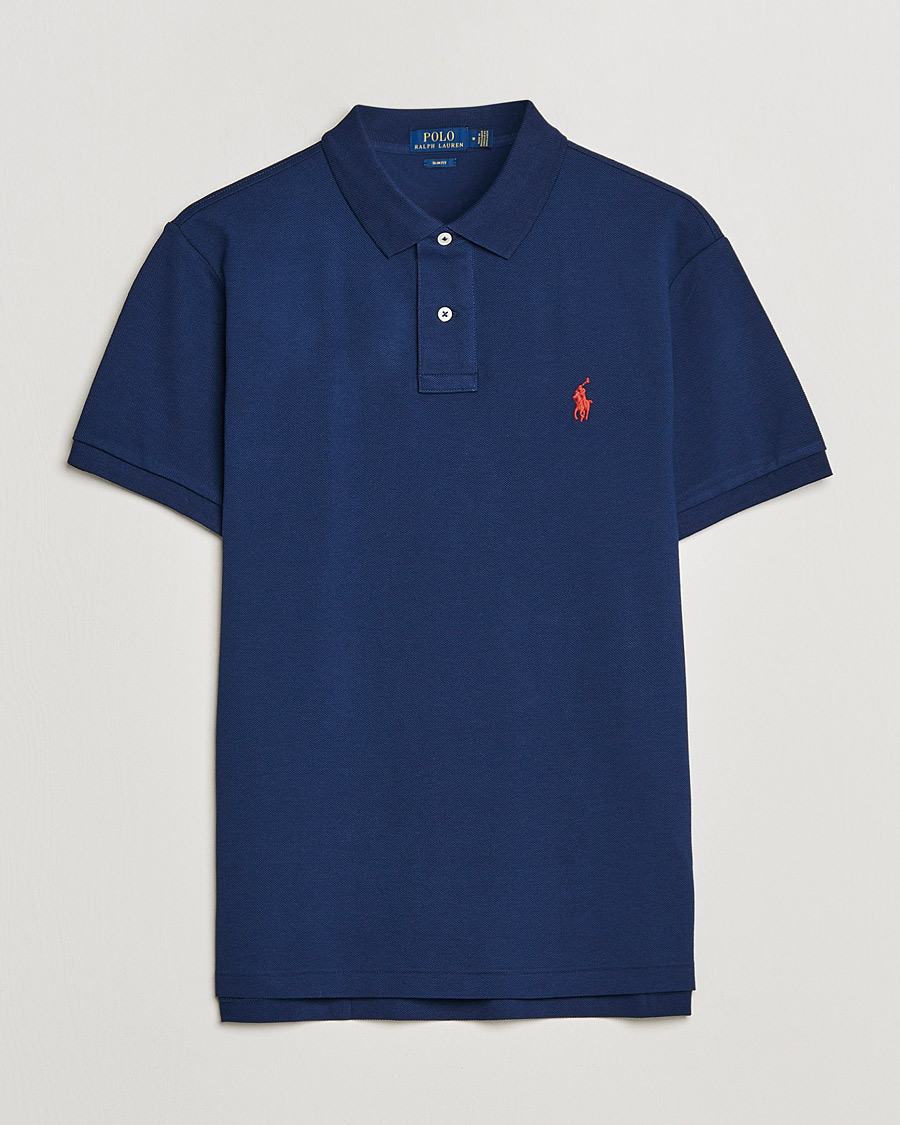 Herren | Poloshirts | Polo Ralph Lauren | Slim Fit Polo Newport Navy
