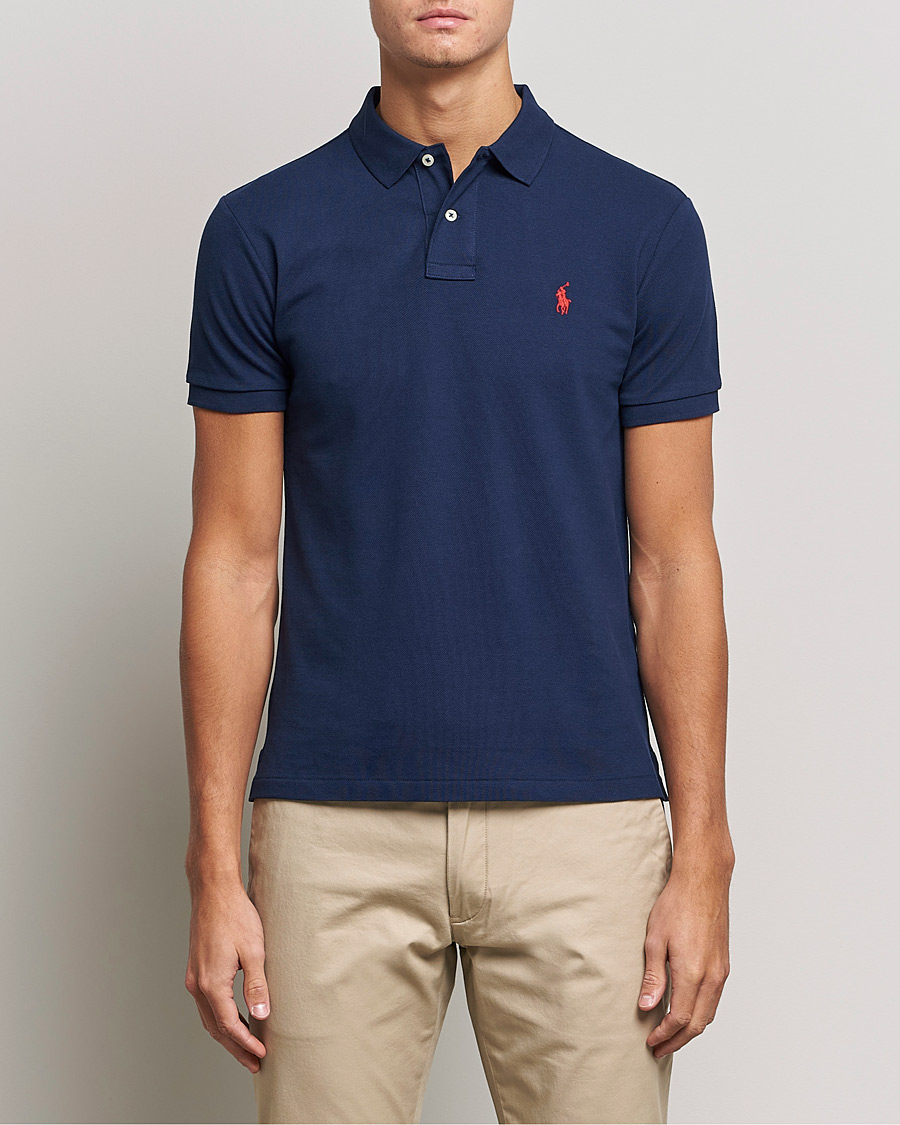 Herren | Poloshirts | Polo Ralph Lauren | Slim Fit Polo Newport Navy