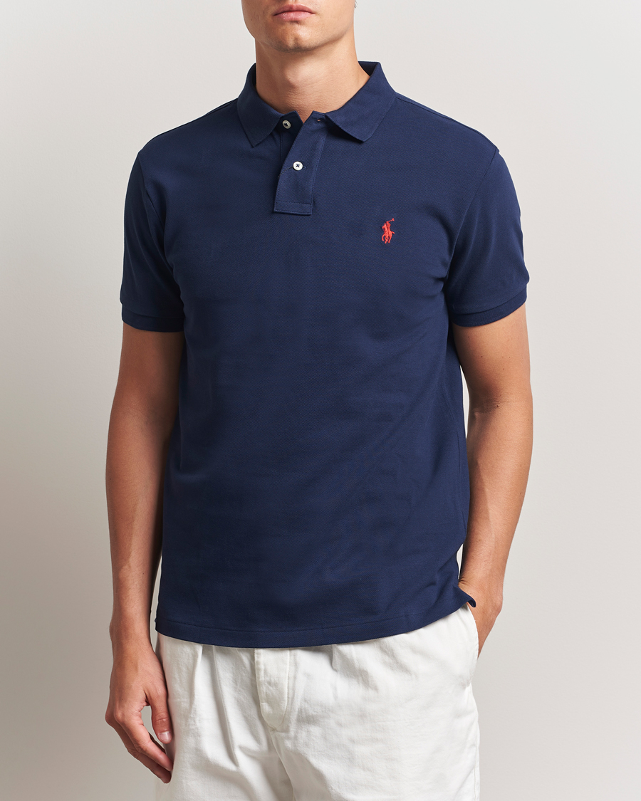 Herren | Poloshirts | Polo Ralph Lauren | Slim Fit Polo Newport Navy