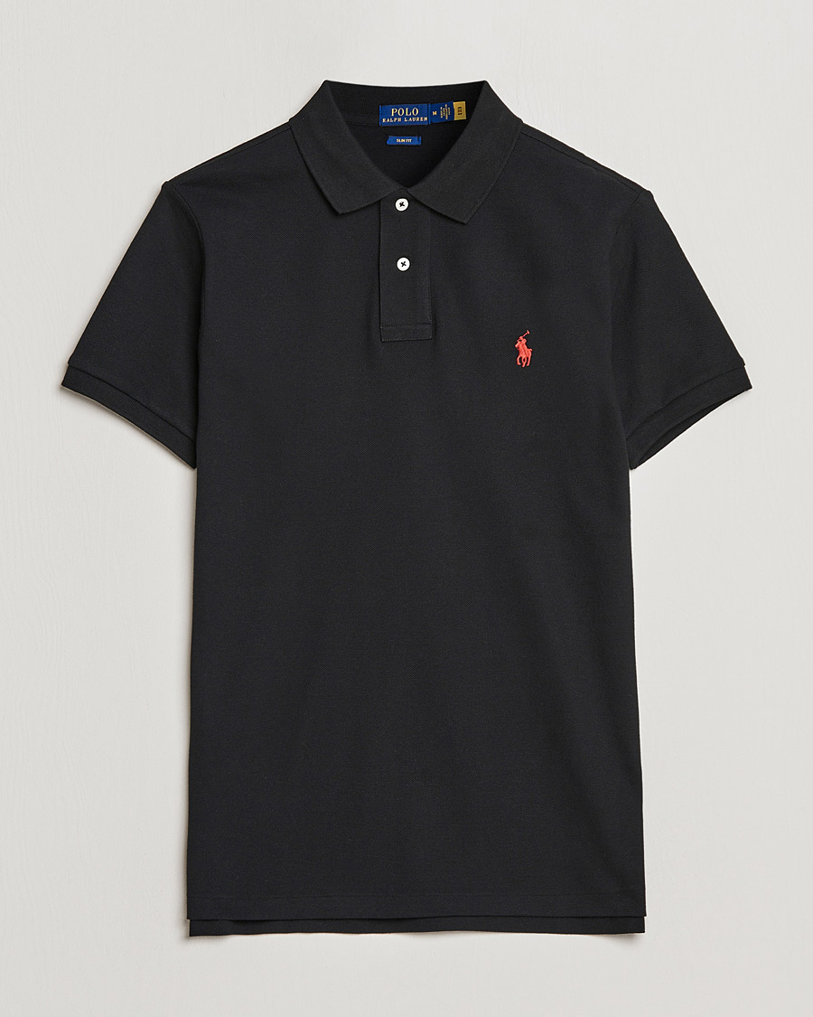 Herren | Poloshirts | Polo Ralph Lauren | Slim Fit Polo Polo Black