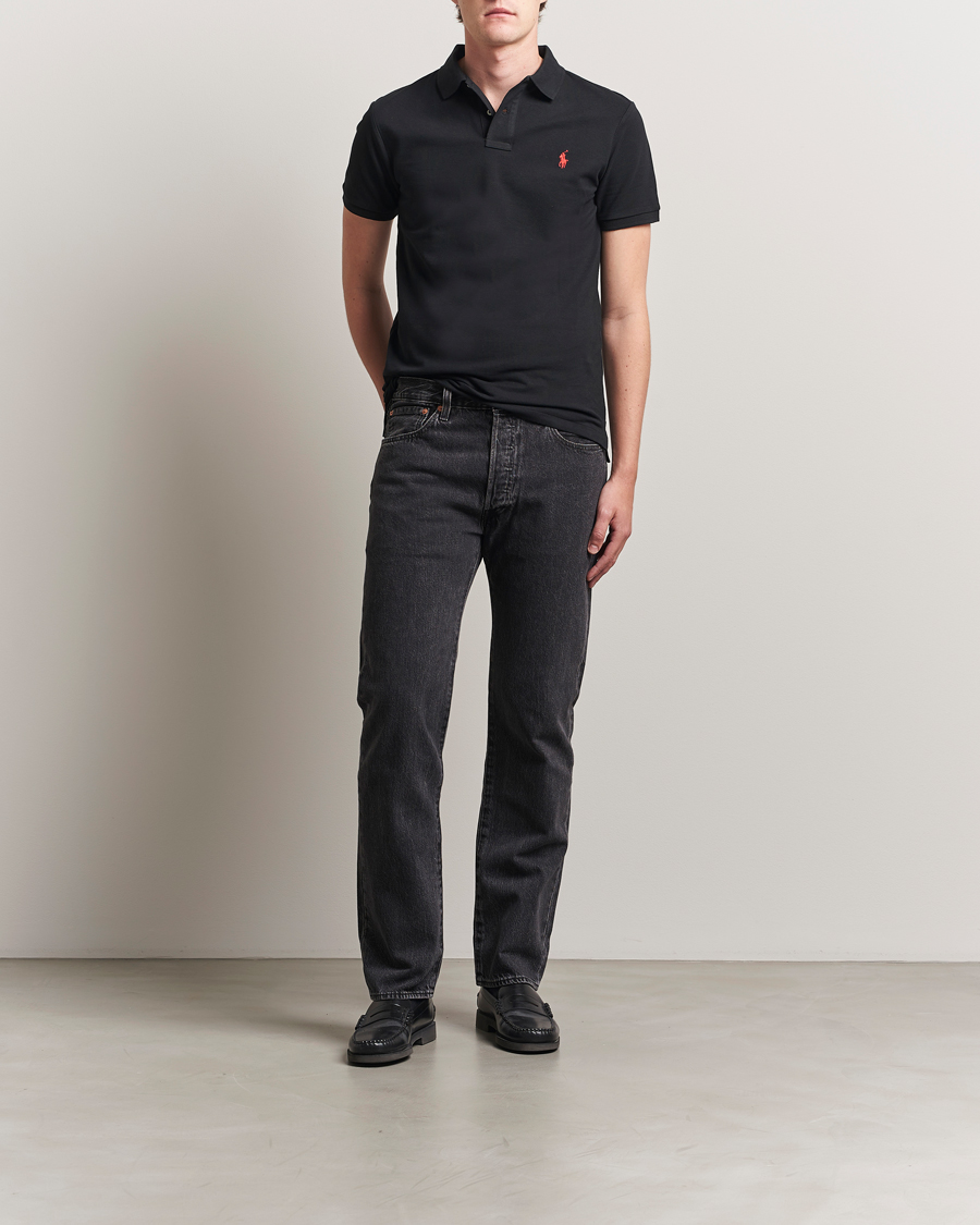 Herren | Poloshirts | Polo Ralph Lauren | Slim Fit Polo Polo Black