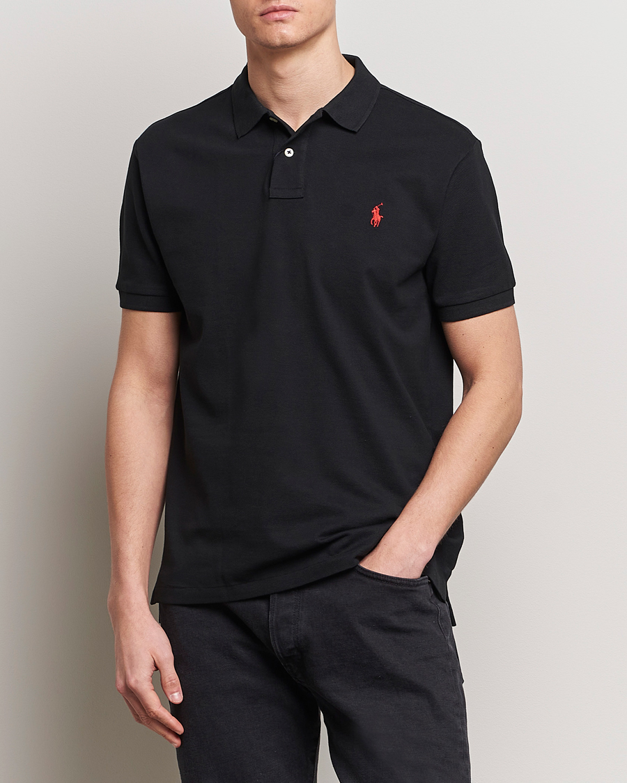 Herren | Kurzarm-Poloshirts | Polo Ralph Lauren | Slim Fit Polo Polo Black