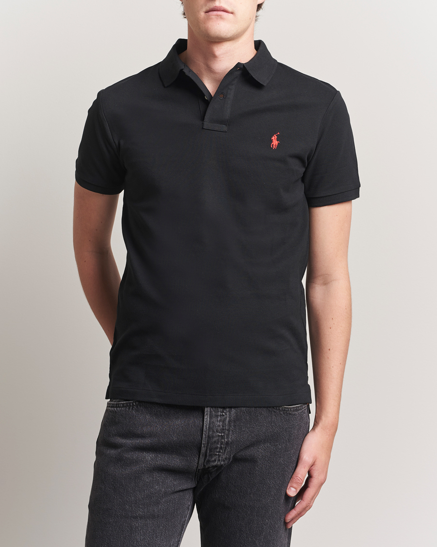 Herren | Poloshirts | Polo Ralph Lauren | Slim Fit Polo Polo Black
