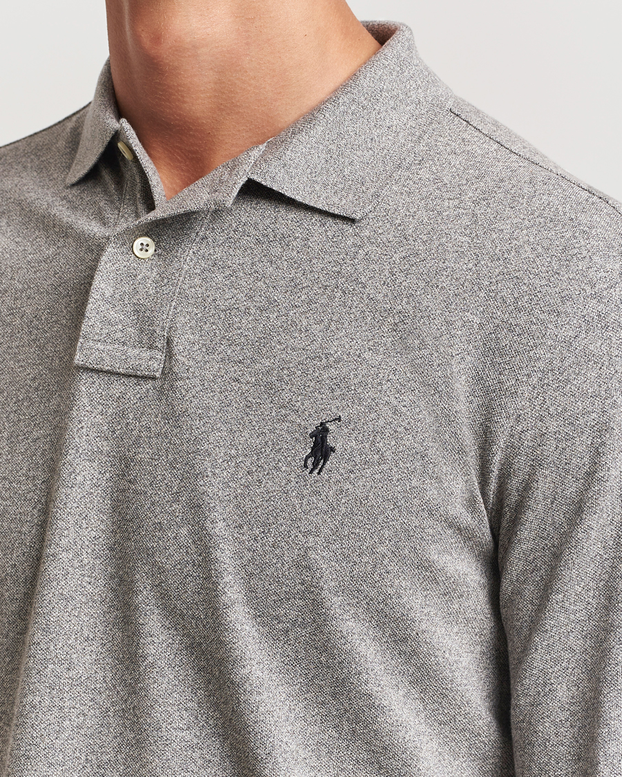 Herren | Poloshirts | Polo Ralph Lauren | Custom Slim Fit Long Sleeve Polo Canterbury Heather