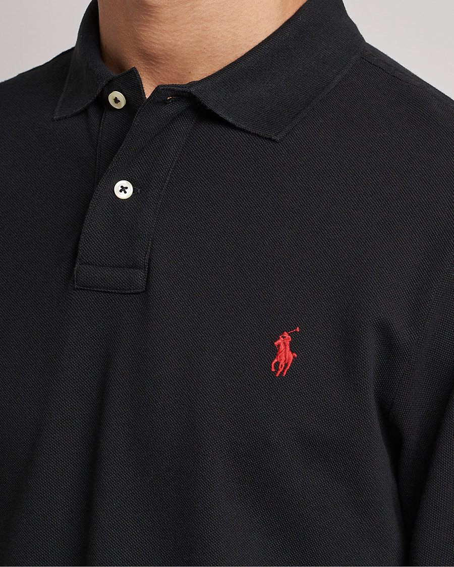 Herren | Poloshirts | Polo Ralph Lauren | Slim Fit Long Sleeve Polo Polo Black