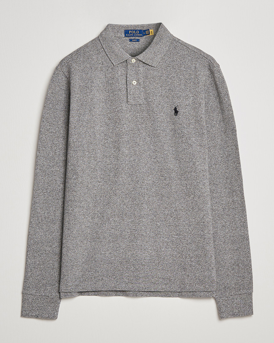 Herren | Poloshirts | Polo Ralph Lauren | Slim Fit Long Sleeve Polo Canterbury Heather