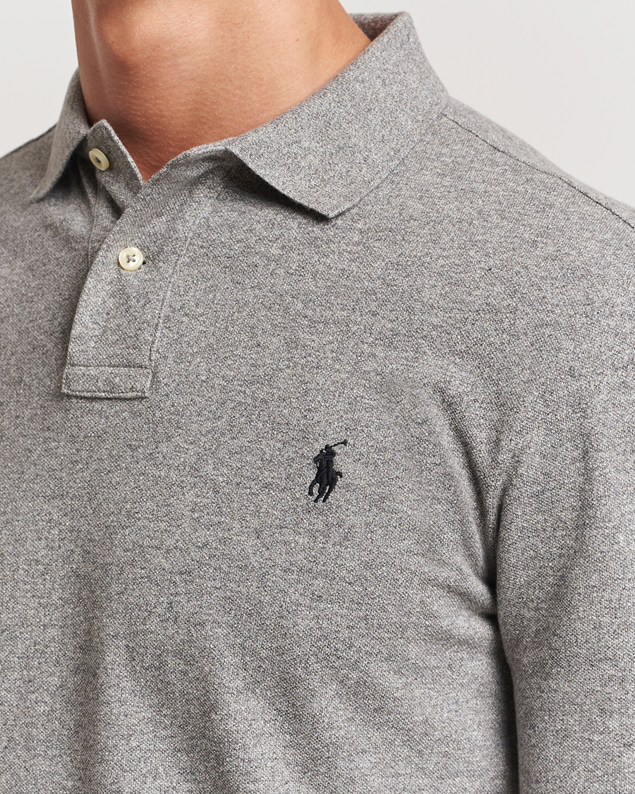 Herren | Poloshirts | Polo Ralph Lauren | Slim Fit Long Sleeve Polo Canterbury Heather