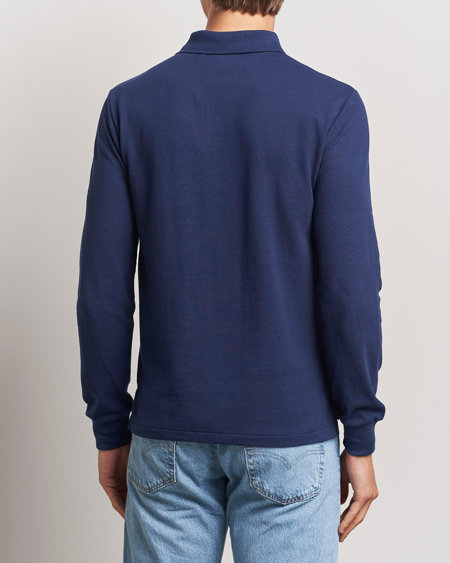 Herren | Poloshirts | Polo Ralph Lauren | Slim Fit Long Sleeve Polo Newport Navy