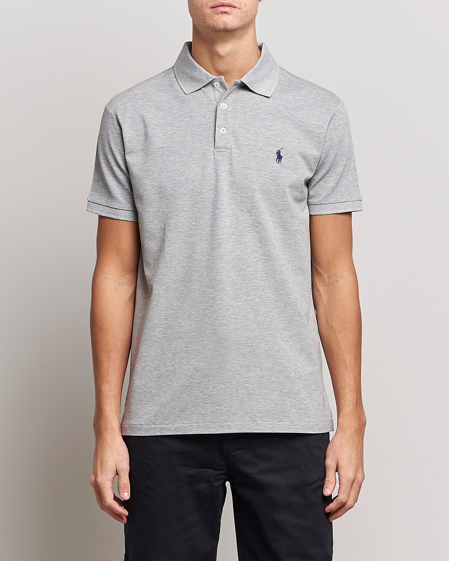 Men |  | Polo Ralph Lauren | Slim Fit Stretch Polo Andover Heather